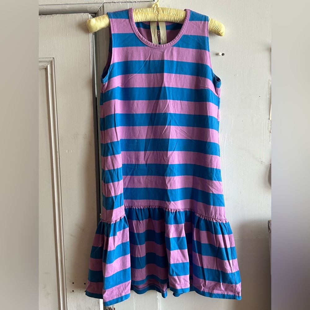 Retro Dropped Waist Flounce Dress